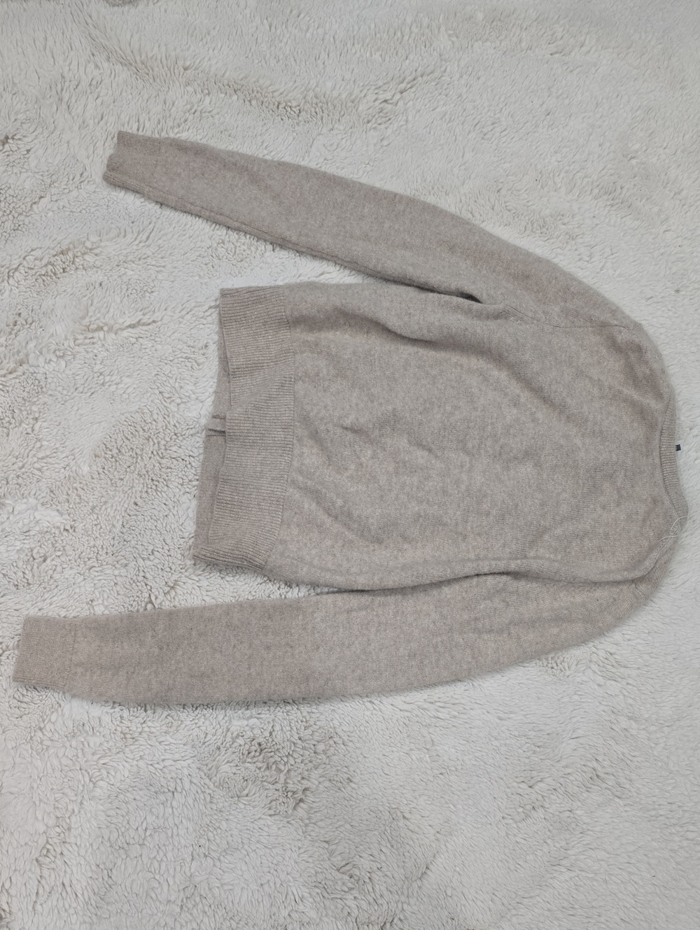 Anthropologie Neutral Taupe Button-Front Cardigan - Picture 6 of 6